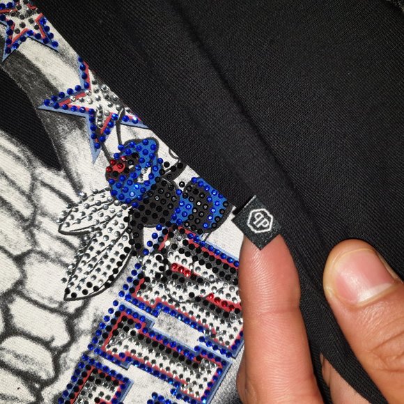 Phlipp Plein Skull Basketball eye-catching t-shirt - Picture 3 of 4